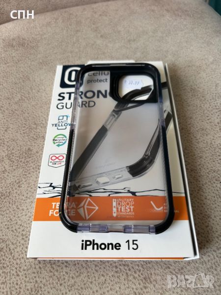 калъф cellularline tetra force strong guard iphone 15, снимка 1