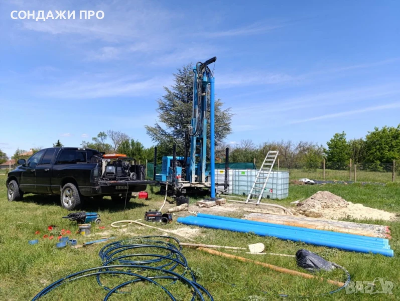Сондажи Варна проучване за вода с Георадар Еърлифт почистване, снимка 1