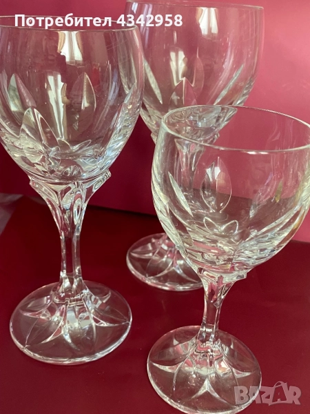 7* Villeroy & Boch “ Tulipe” . Crystal. 1970 г., снимка 1