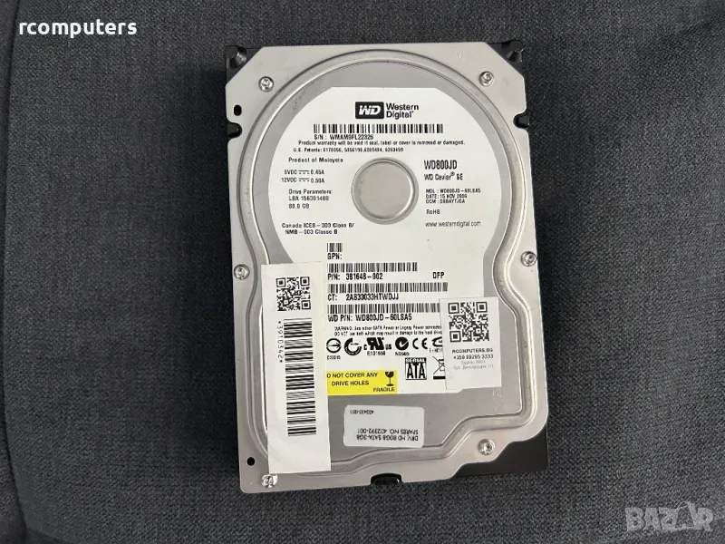 Хард диск WD 80GB SATA за компютър, снимка 1