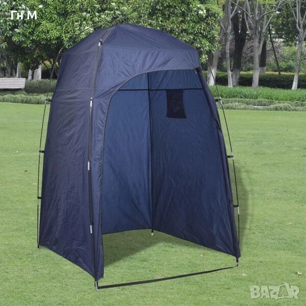 Палатка за душ/WC/преобличане, синя, снимка 1
