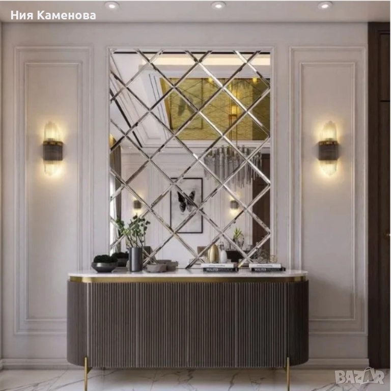 Огледални стикери за стена 32 броя – Лесен начин да преобразиш дома си с модерна елегантност, снимка 1