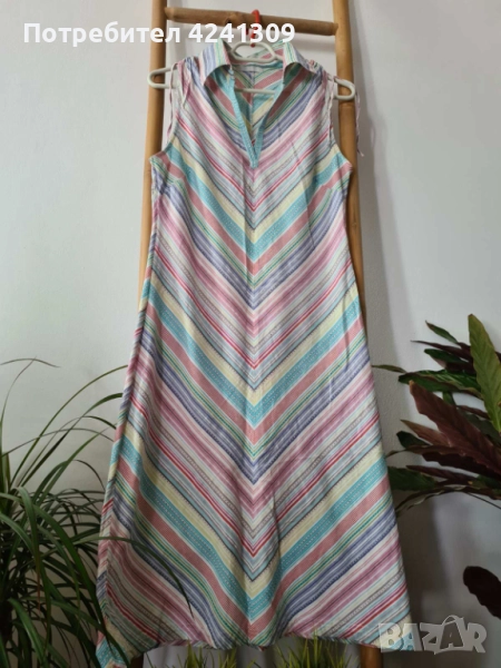 Лятна нежна рокля PROMOD без ръкав, снимка 1