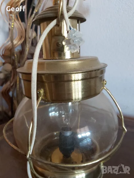 Brass hanging/standing Cabin Lamp,  230v., снимка 1