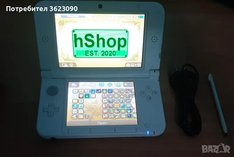 Nintendo 3DS, хакната, hshop, нова., снимка 1