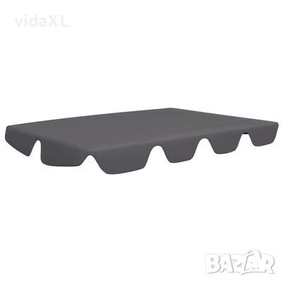 vidaXL Резервен сенник за градинска люлка антрацит 188/168x145/110 см（SKU:312086, снимка 1