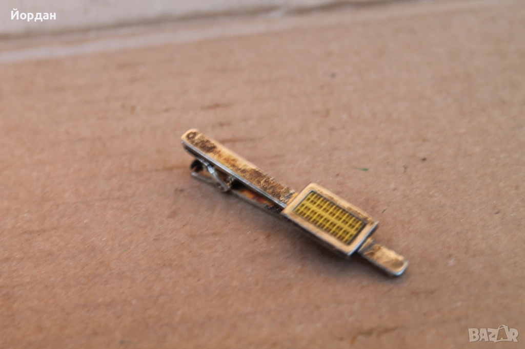 Сребърна Щипка за вратовръзка 0,925, снимка 1