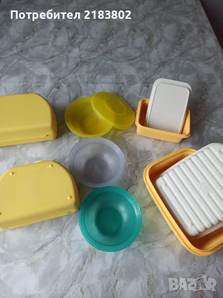 Tupperware кутии за сирене и масло, снимка 1