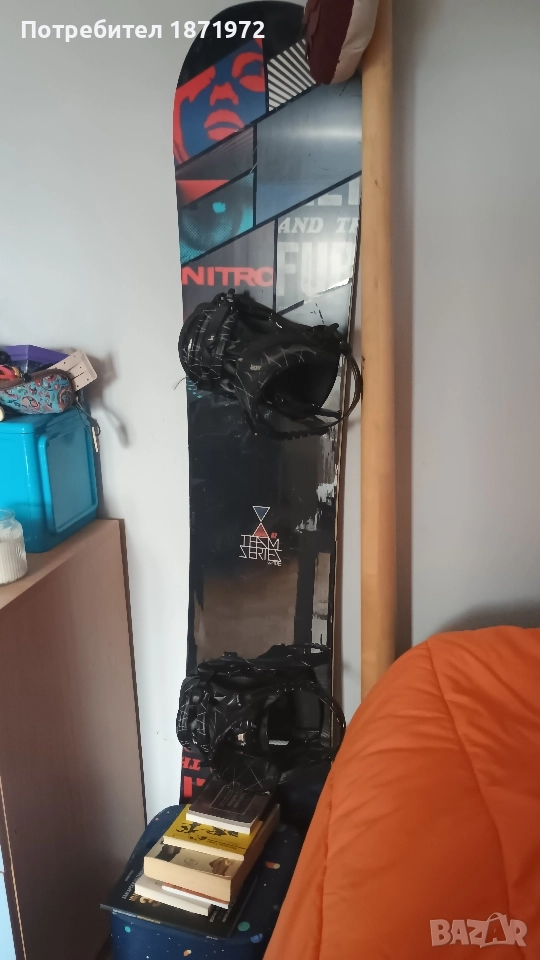 Продвам цяла екипировка за сноуборд Nitro 162см и т.н, снимка 1