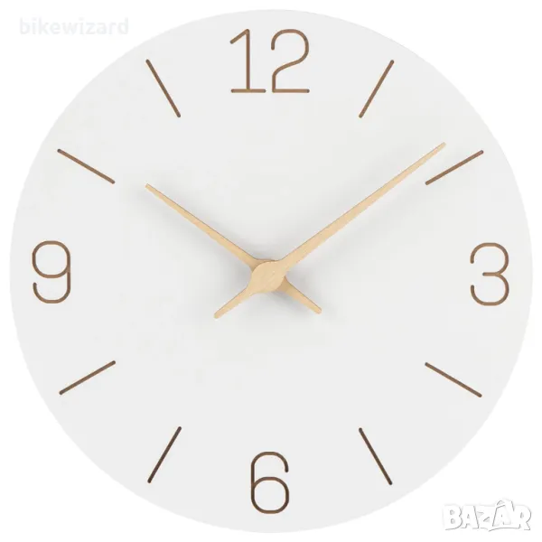 Warminn MDF дървен стенен часовник 30 см НОВ, снимка 1