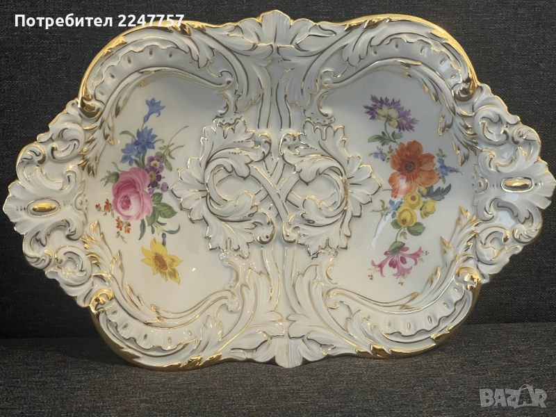 Плато/ фруктиера Meissen 31 см, снимка 1