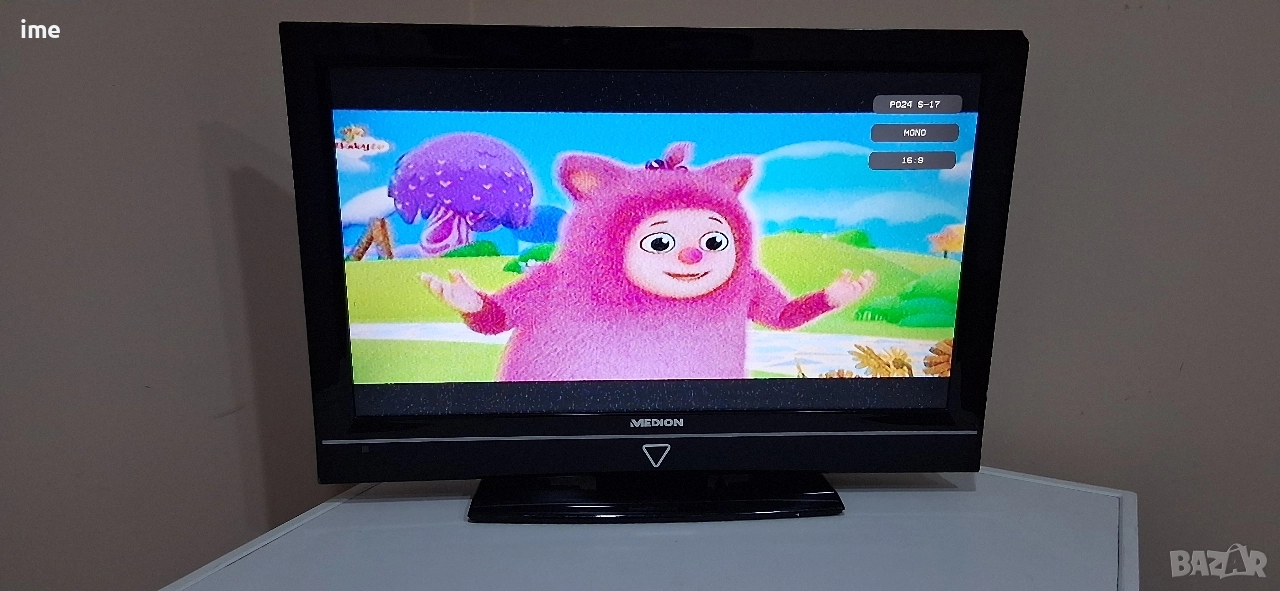 LCD телевизор Medion НОМЕР 80. Model MD32127DE. 21.5 инча - 55см. Работещ. С дистанционно., снимка 1