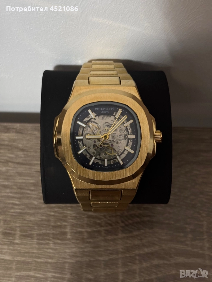 Часовник Patek Philippe gold-tone skeleton mechanical, снимка 1