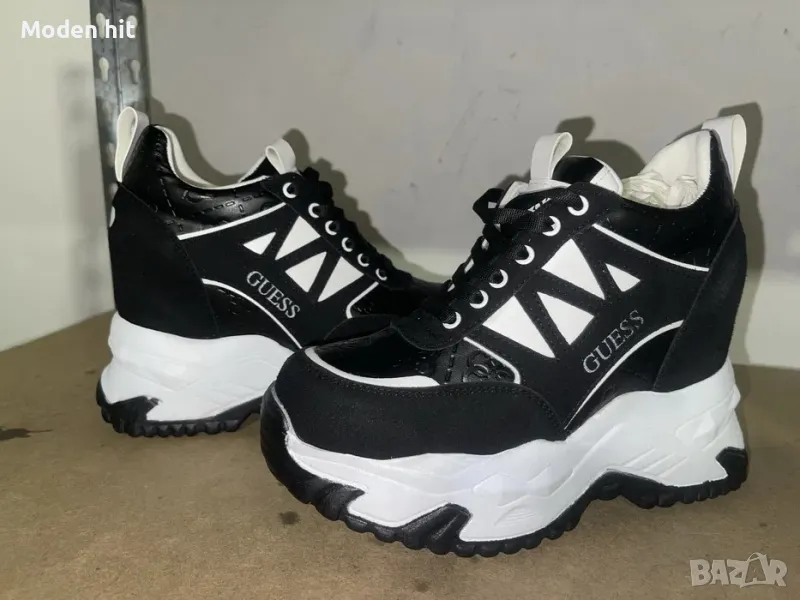 Guess дамски кецове с платформа висок клас реплика, снимка 1