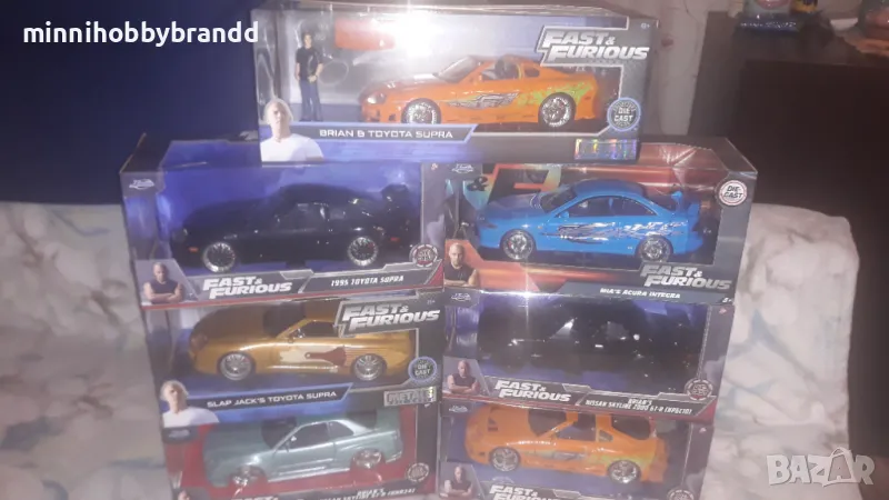 Toyota Supra Nissan Skyline 2000 Gt-R  Acura Integra Nissan Skyline Gt-R R34 Jada 1.24 , снимка 1