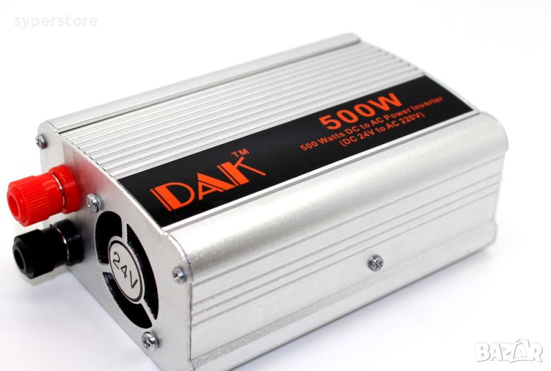 Инвертор 12/24V - 220V, DC/AC, 500W Digital One SP00910 Dak 500H Преобразувател за кола, Car Inwerte, снимка 1