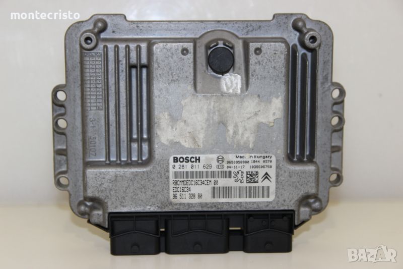 Моторен компютър ECU Citroen C4 (2004-2010г) 0 281 011 629 / 0281011629 / 96 511 328 80 / 9651132880, снимка 1