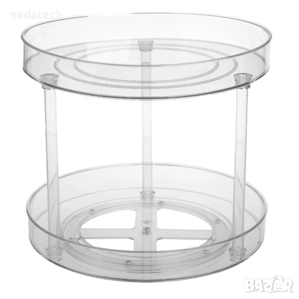 Въртящ се органайзер на две нива, Ø27x24,5 см., снимка 1