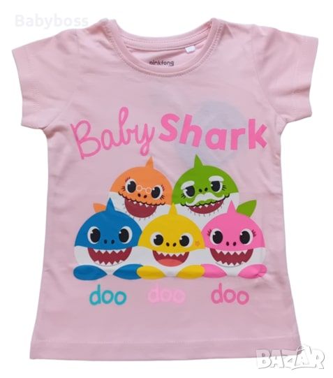 Блуза за момиче Малката акула Baby Shark, снимка 1