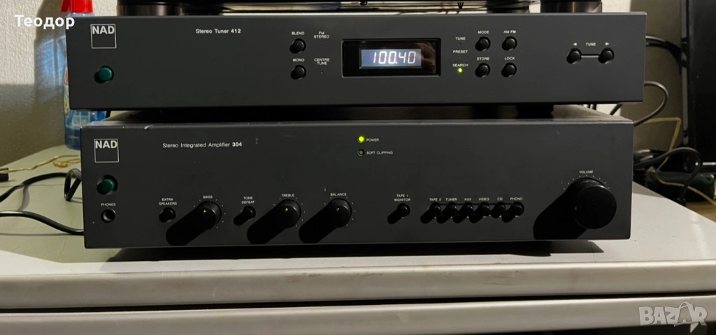 Усилвател NAD 304 и Тунер NAD 412, снимка 1