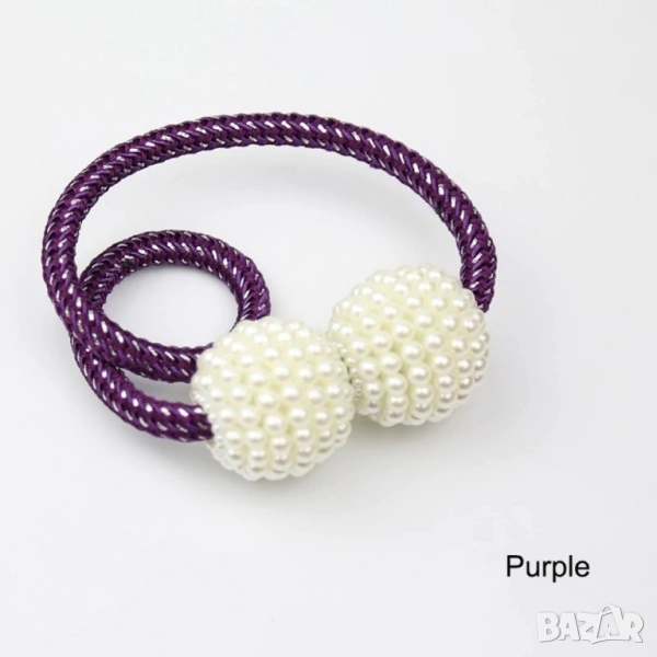 Декоративна магнитна скоба за завеса, снимка 1