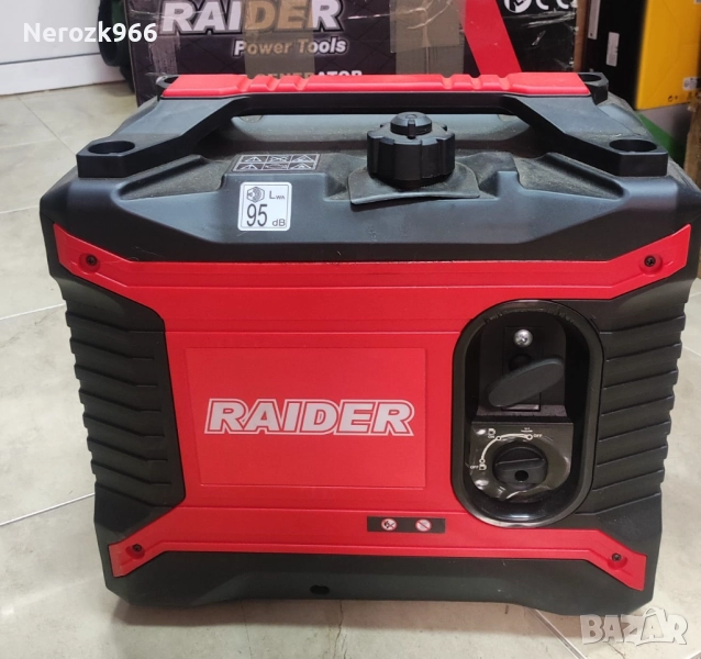 Бензинов монофазен инверторен генератор Raider RD-GG10, 2.5 kW, 4 л, снимка 1