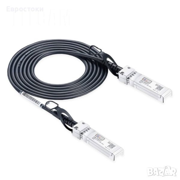 El cam 10G SFP+ to SFP+ 3m DAC Cable SFP+ към SFP+ кабел 10Gb К, Меден (DAC) Twinax , снимка 1