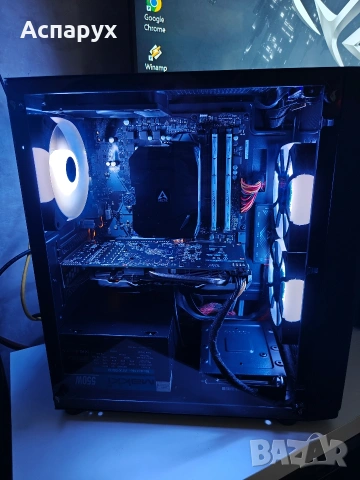 Геймърски компютър Asus Ryzen 5 Radeon RX RAM 16GB SSD, снимка 5 - Геймърски - 53102452