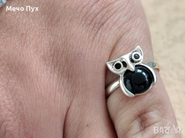 Сребърен пръстен (298), снимка 7 - Пръстени - 52581888