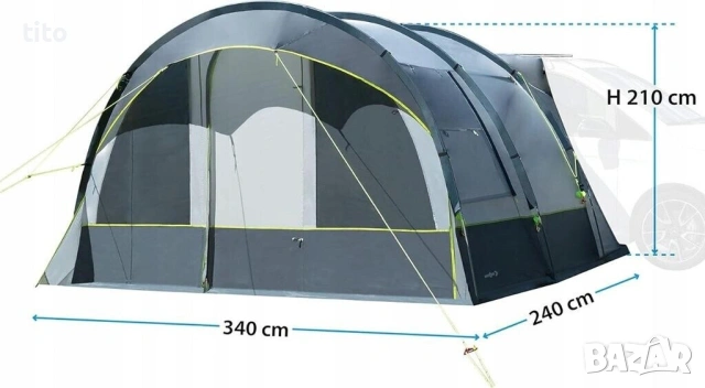 Чисто Нова Brunner Beyond Форцелт/ Шатра, снимка 12 - Палатки - 53532227