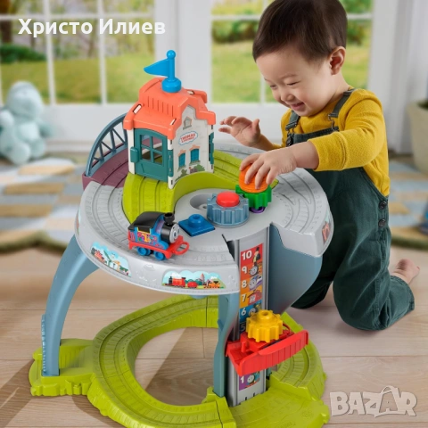 Thomas & Friends Влак с релси железница Fisher-Price, снимка 4 - Влакчета, самолети, хеликоптери - 53466925