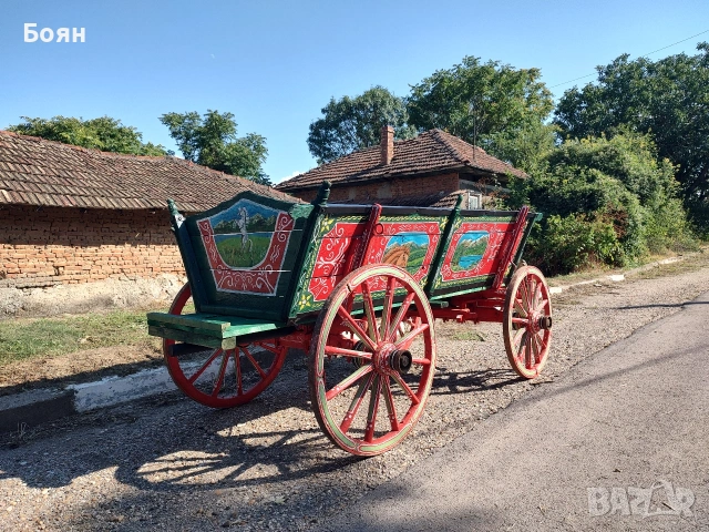 Рисувана конска каруца, снимка 8 - Декорация за дома - 54035201