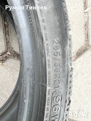 1 бр зимна гума 265-30-21, снимка 2 - Гуми и джанти - 53382274