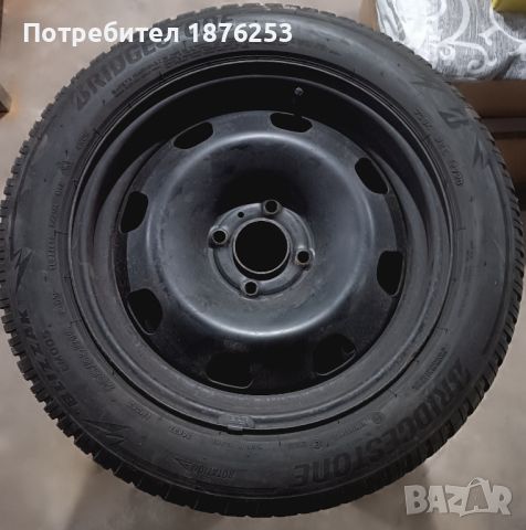 Зимни гуми Bridgestone Blizzak 205/55R16 на железни джанти, снимка 2 - Гуми и джанти - 45934613