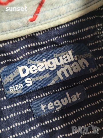 DESIGUAL мъжка шарена риза- S ( 150лв в интернет сайтове), снимка 3 - Ризи - 46317919