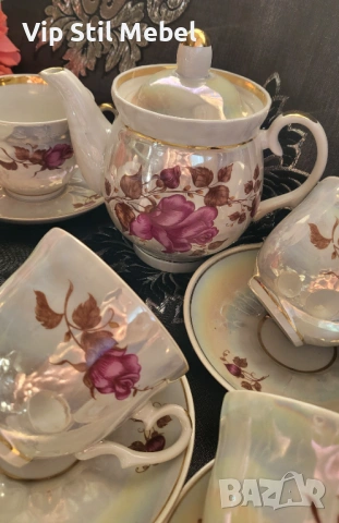 Руски сервиз за чай , снимка 3 - Сервизи - 53731273