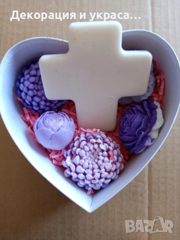 Голям ароматен hand made сапун  за Кръщенка, снимка 2 - Декорация - 52582084