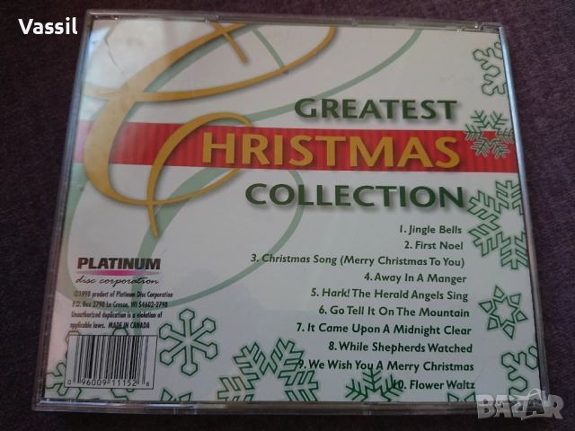 2CD за коледа! Great Christmas Collection и Christmas Classics оригинални компакт дискове, снимка 2 - CD дискове - 52678354