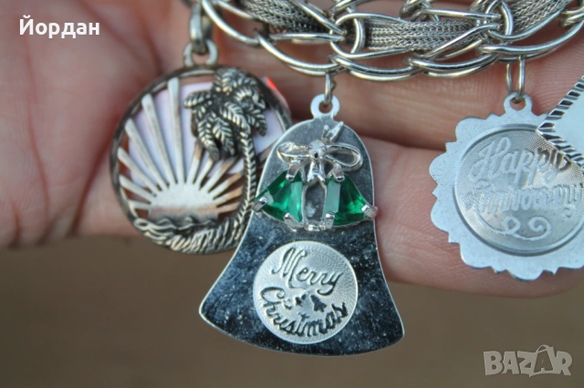 Сребърна гривна , снимка 3 - Гривни - 53636900