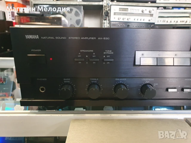 Усилвател Yamaha  AX-530 Black Две по 110 вата на 4 ома. В перфектно техническо и много добро визуал, снимка 3 - Ресийвъри, усилватели, смесителни пултове - 51193174