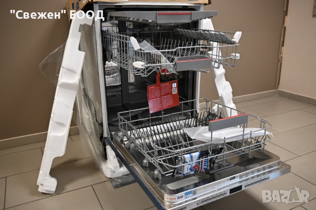 Съдомиялна за вграждане BOSCH SBV4HVX31E Info Light, Home Connect, снимка 8 - Съдомиялни - 53332397