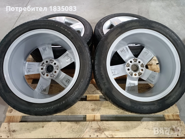 Лети джанти 16ки 5х100 Skoda + летни гуми 215/45/16 Dunlop, снимка 11 - Гуми и джанти - 52863828
