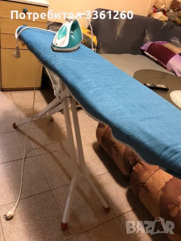 Дъска за гладене с подарък ютия, снимка 2 - Други стоки за дома - 49655232