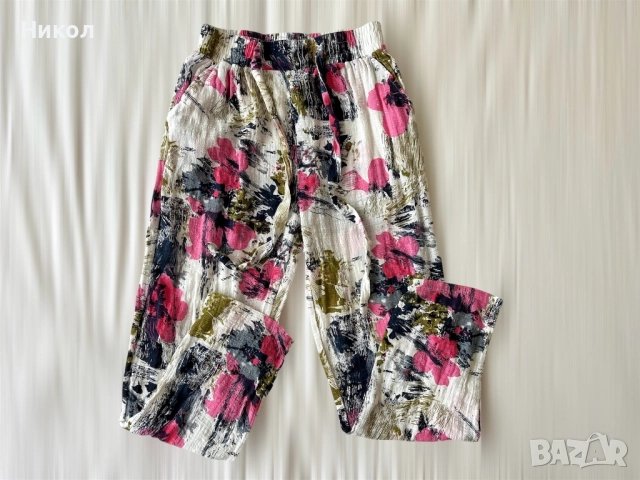 Дамски панталон с лен