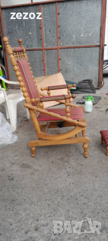 Стол люлеещ с табуретка, снимка 3 - Столове - 45059097