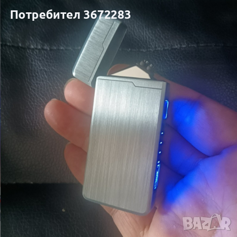 Стилна ветроустойчива запалка с LED и зареждане с USB, снимка 2 - Друга електроника - 45060709