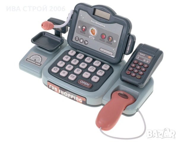 Детски касов апарат с кошница и аксесоари | Магазин играчка | PraktiHome, снимка 7 - Играчки за стая - 54240202