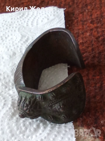 Възрожденска гривна рогатка 40326, снимка 6 - Гривни - 53582280