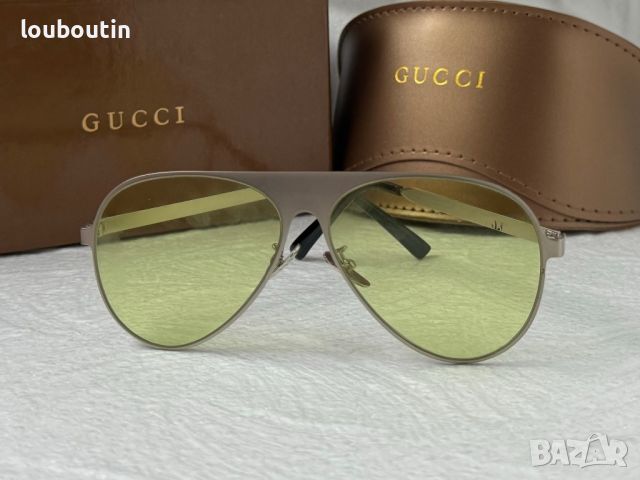 Gucci 2024 мъжки дамски унисекс слънчеви очила авиатор 5 цвята, снимка 10 - Слънчеви и диоптрични очила - 45585979