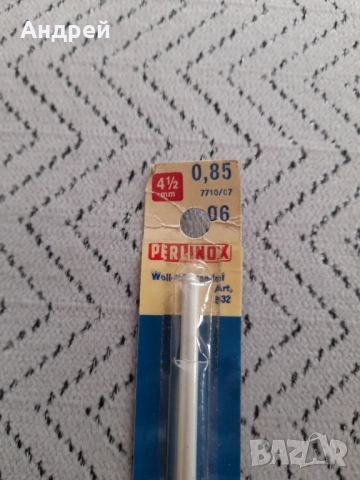 Стара игла за плетене Perlinox, снимка 2 - Други ценни предмети - 52978554